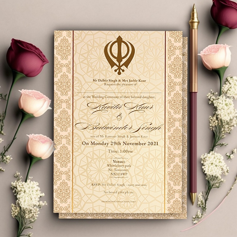 Manufacturer, Exporter, Importer, Supplier, Wholesaler, Retailer, Trader of Sikh Invitations in Amritsar, Panjab, India.